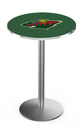 Minnesota Wild L214 Stainless Steel Logo Table