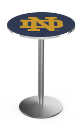 Notre Dame L214 Stainless Steel Logo Table