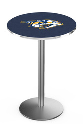 Nashville Predators L214 Stainless Steel Logo Table