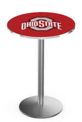 Ohio State L214 Stainless Steel Logo Table