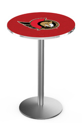 Ottawa Senators L214 Stainless Steel Logo Table