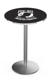POW/MIA L214 Stainless Steel Logo Table