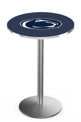 Penn State L214 Stainless Steel Logo Table