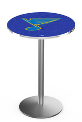 St. Louis Blues L214 Stainless Steel Logo Table