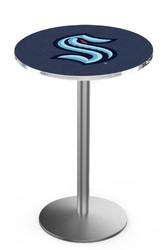 Seattle Kraken L214 Stainless Steel Logo Table