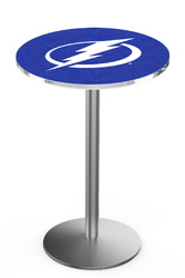 Tampa Bay Lightning L214 Stainless Steel Logo Table