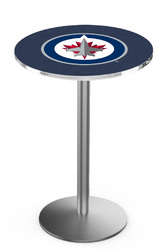 Winnipeg Jets L214 Stainless Steel Logo Table