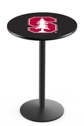 Stanford L214 Black Wrinkle Logo Table