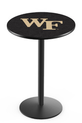Wake Forest L214 Black Wrinkle Logo Table