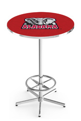 Alabama Crimson Tide L216 Chrome Logo Table