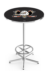 Anaheim Ducks L216 Chrome Logo Table
