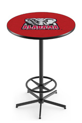 Alabama Crimson Tide L216 Black Wrinkle Logo Table
