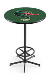 Alabama Birmingham L216 Black Wrinkle Logo Table