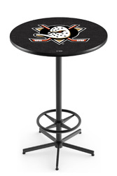 Anaheim Ducks L216 Black Wrinkle Logo Table