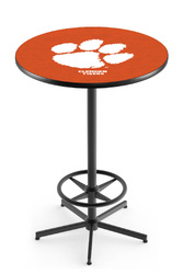 Clemson L216 Black Wrinkle Logo Table