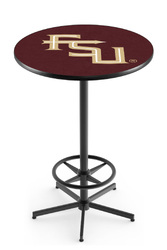 Florida State L216 Black Wrinkle Logo Table