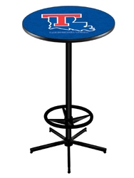 Louisiana Tech L216 Black Wrinkle Logo Table