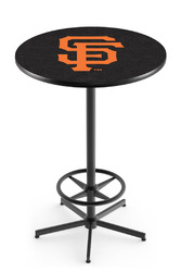 San Francisco Giants L216 Black Wrinkle Logo Table