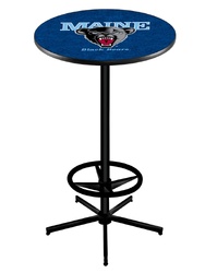 Maine L216 Black Wrinkle Logo Table