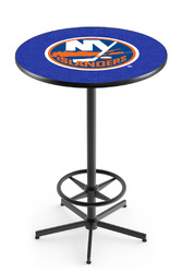 New York Islanders L216 Black Wrinkle Logo Table