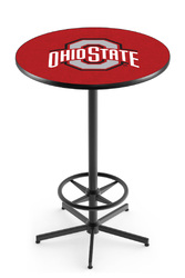 Ohio State L216 Black Wrinkle Logo Table