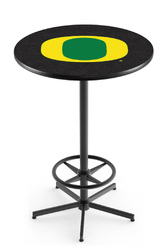 Oregon L216 Black Wrinkle Logo Table