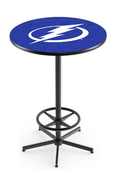 Tampa Bay Lightning L216 Black Wrinkle Logo Table