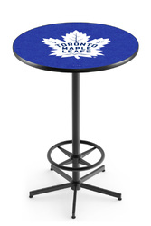 Toronto Maple Leafs L216 Black Wrinkle Logo Table