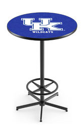 Kentucky L216 Black Wrinkle Logo Table