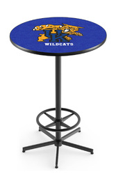 Kentucky L216 Black Wrinkle Logo Table