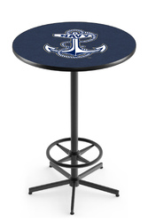 US Naval Academy L216 Black Wrinkle Logo Table