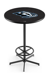Utah Mammoth L216 Black Wrinkle Logo Table