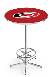 Carolina Hurricanes L216 Chrome Logo Table