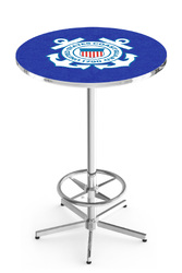 Coast Guard L216 Chrome Logo Table