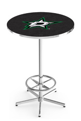 Dallas Stars L216 Chrome Logo Table