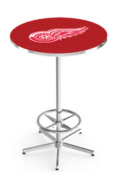Detroit Red Wings L216 Chrome Logo Table