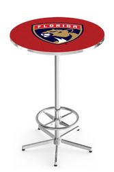 Florida Panthers L216 Chrome Logo Table