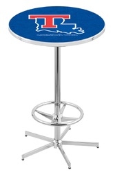 Louisiana Tech L216 Chrome Logo Table