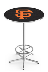 San Francisco Giants L216 Chrome Logo Table