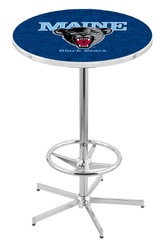 Maine L216 Chrome Logo Table