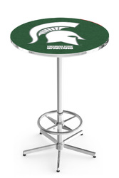 Michigan State L216 Chrome Logo Table