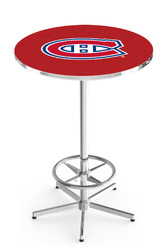 Montreal Canadiens L216 Chrome Logo Table