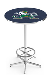 Notre Dame L216 Chrome Logo Table