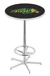 North Dakota State L216 Chrome Logo Table