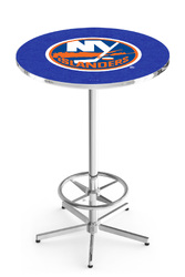 New York Islanders L216 Chrome Logo Table