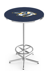 Nashville Predators L216 Chrome Logo Table