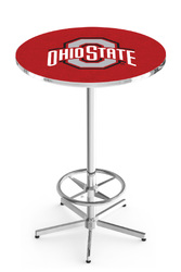 Ohio State L216 Chrome Logo Table