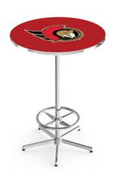 Ottawa Senators L216 Chrome Logo Table