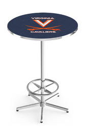 Virginia L216 Chrome Logo Table