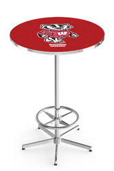 Wisconsin L216 Chrome Logo Table